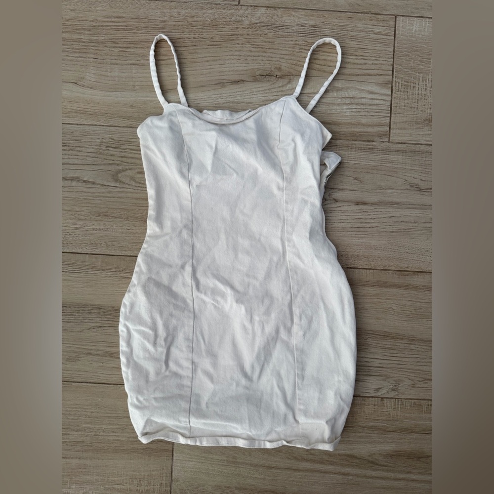 H&M White Denim Dress